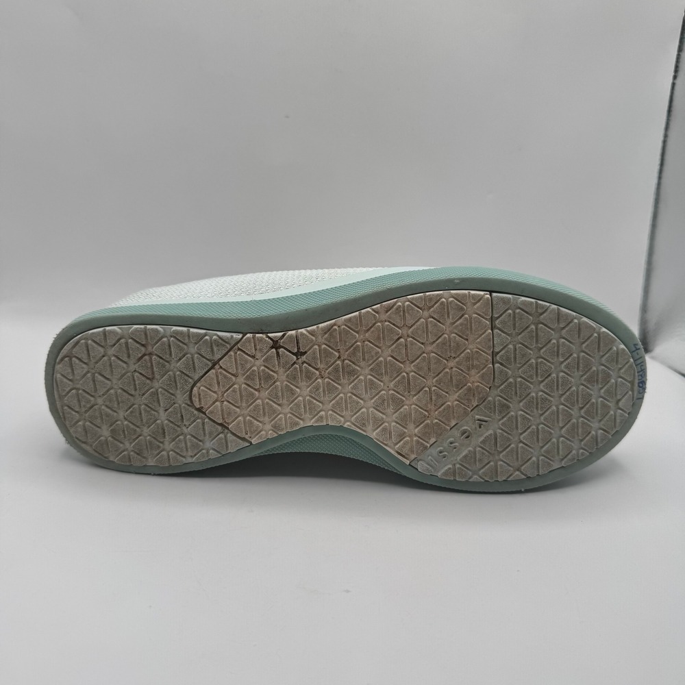 Vessi Weekend Sneaker Women 10 Grey Sage Green Waterproof Knit Low Top Shoes - Picture 12 of 12